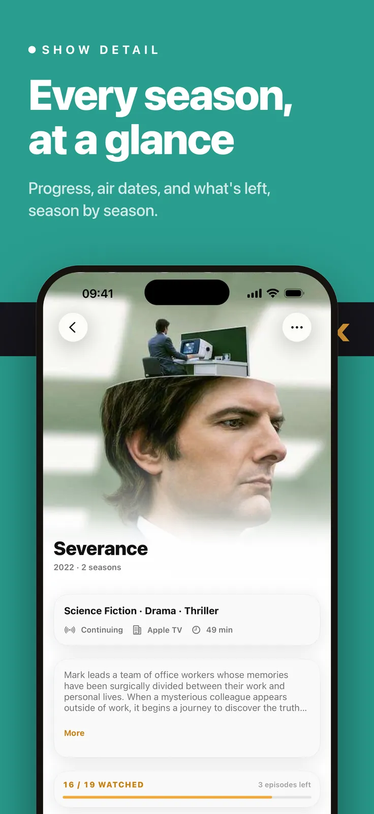 Previously: TV Show Tracker screenshot 2