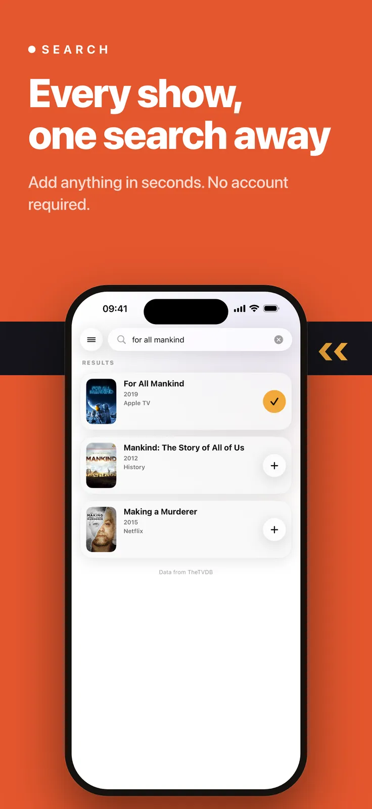 Previously: TV Show Tracker screenshot 6