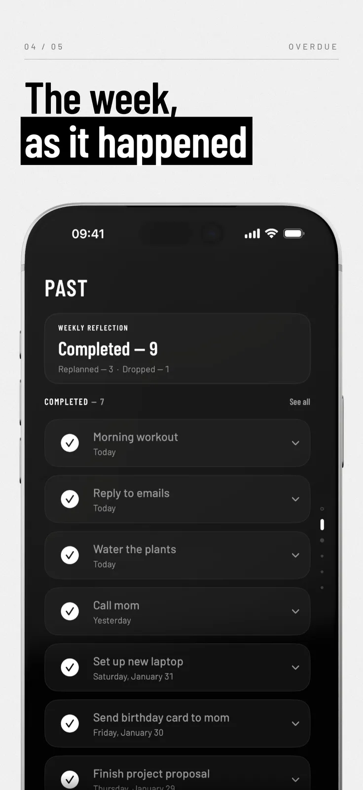Overdue: minimal to-do screenshot 4